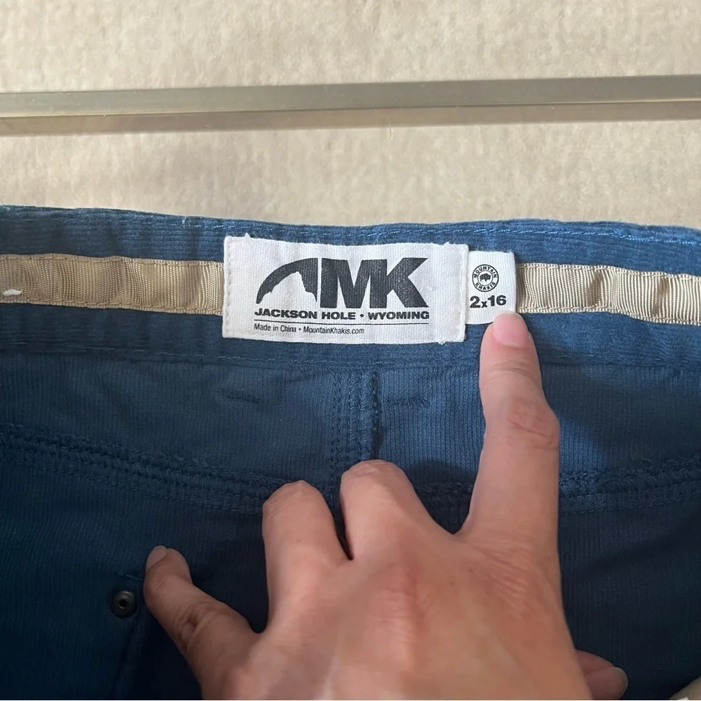 Mountain Khakis Turquoise Corduroy Mini Skirt